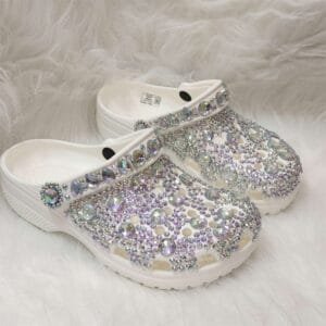 Rhinestone Wedding Clogs -Bling Party Slippers RCL004