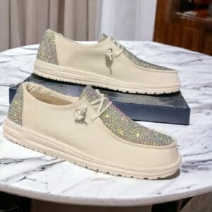 Women's Rhinestone Custom Comfort Loafers Slip-on